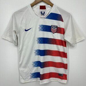 Nike Soccer Jersey Youth L White USA United States Soccer Olympics Team